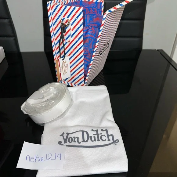 Von Dutch Unisex Magnetic Crossbody Vertical Box Bag - Picture 7 of 7